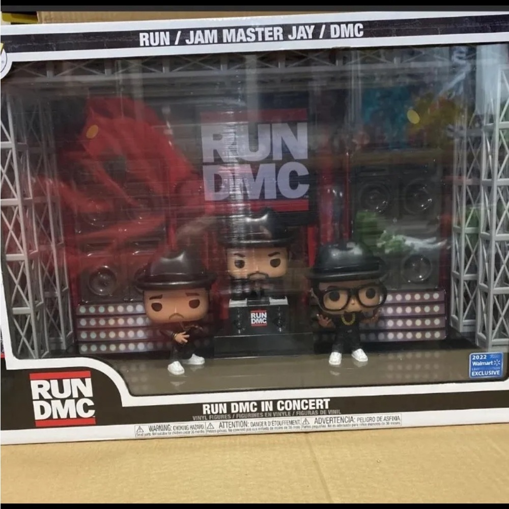 NEW Funko Pop! Deluxe Moment: RUN DMC IN CONCERT-3 Vinyl Figures 2022 Exclusive!